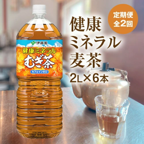 定期便：全2回』 健康ミネラルむぎ茶2L×6本 恵庭市 ふるさと納税 健康