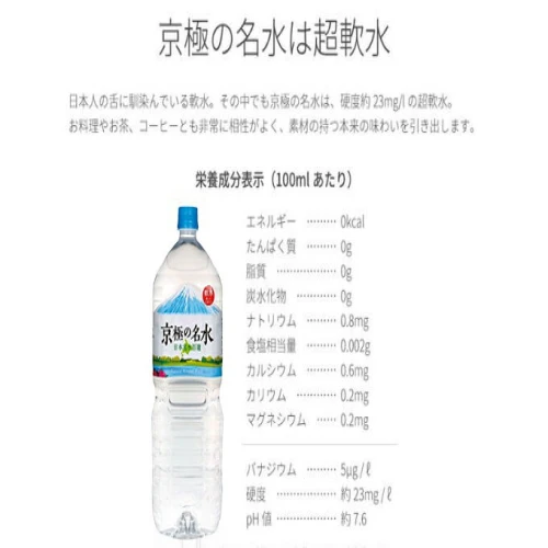 名水珈琲【ブラック無糖】2L×8本 コーヒー［北海道京極町］羊蹄の