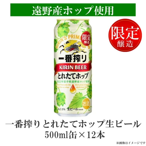 ビール 一番搾り とれたてホップ キリン 12本 生ビール 2023 500ml 令