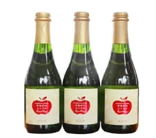 大江町産リンゴ使用 やまがたシードル375ml×3本 【 果実酒 りんごのお