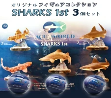 オリジナル フィギュア SHARKS 1st 3個アクアワールド 大洗 飼育員