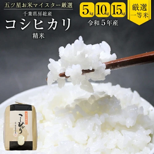 米 精米 令和5年産 コシヒカリ 5kg 10kg 15kg 1袋5kg 千葉県産 竹ノ内米店