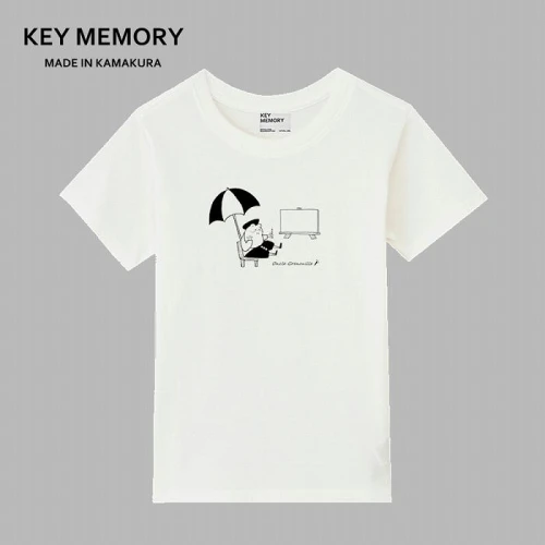 1》GrenouilleイラストTシャツ WHITE 【KEYMEMORY鎌倉】 | 神奈川