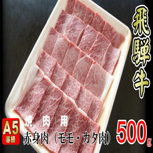 ふるさと納税 揖斐川町 「A5等級」飛騨牛赤身肉焼肉用1kg モモ又はカタ肉-