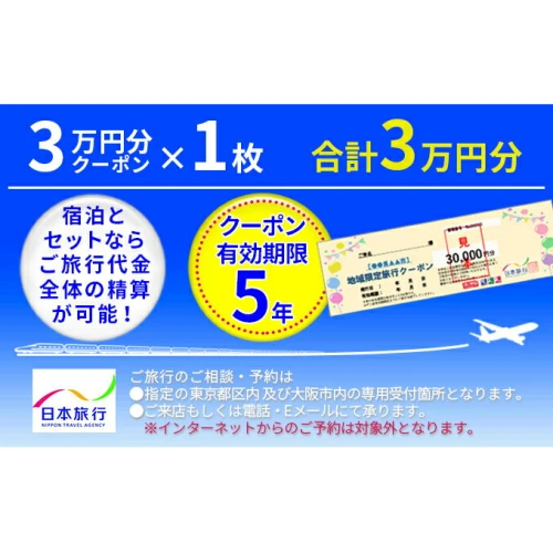 ふるさと納税｜ 日本旅行 地域限定旅行クーポン【30,000円分】 【旅行