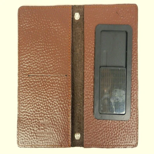 H-184 本革スマホカバー（手帳型Sサイズ） ブラウン