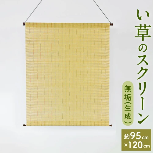 い草 の スクリーン 無垢 生成 約95×120cm すだれ 仕切り 壁掛け