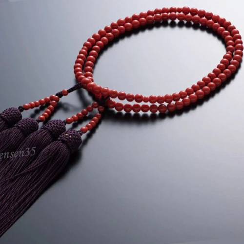赤珊瑚 本連 女性用数珠