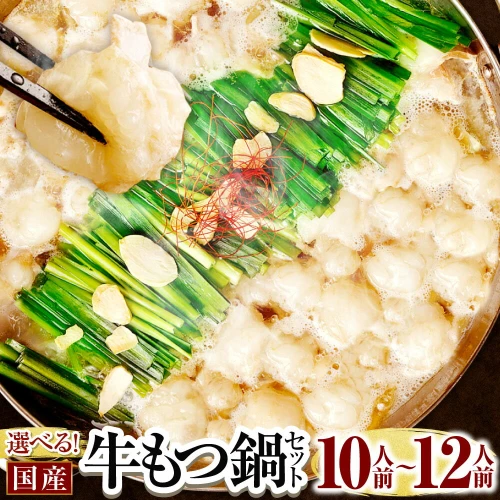 4/1まで限定 ちゃんぽん麺増量】【選べる国産牛もつ鍋セット】国産牛