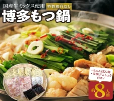 クッキングパパ掲載の老舗 なの川 もつ鍋4人前 醤油味 特製スープ 秘伝