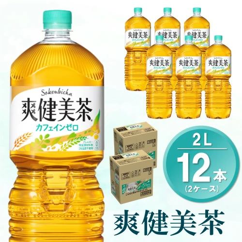 爽健美茶 2L(2ケース)計12本【コカコーラ カフェインゼロ 香ばしい