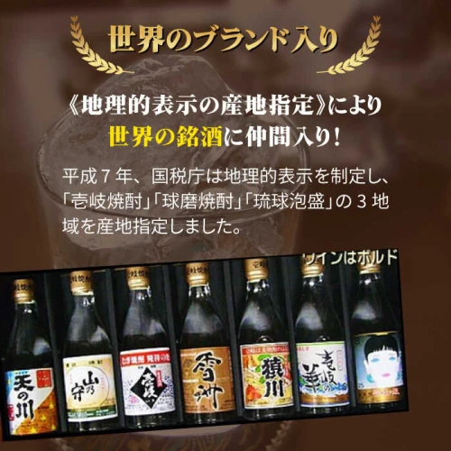 麦焼酎 天の川 山の守 雪州 25度 1800ml 紙パック 各2本 計6本 《壱岐