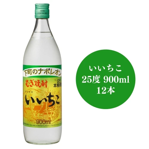 いいちこ ビン 25度 900ml 12本セット 【E77】